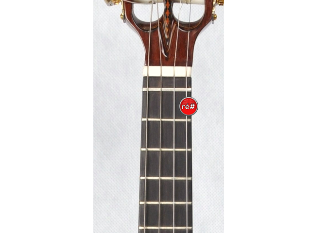 As notas no braço do cavaco